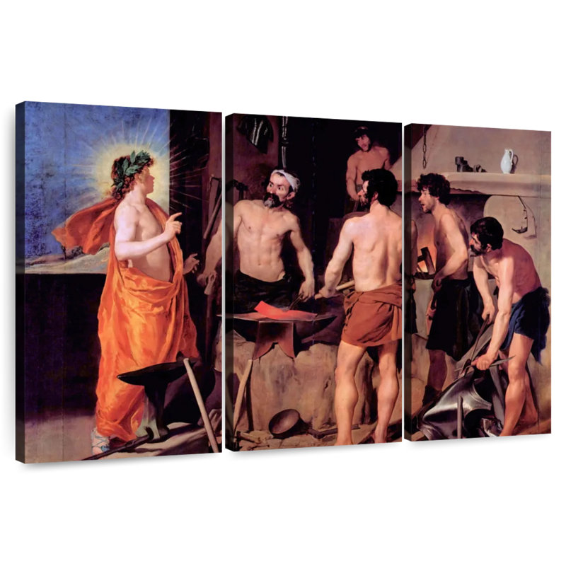 Apollo In The Forge Of Vulcan, 24" H x 38" W