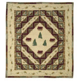 Farmhouse / Country Cotton Floral Quilt