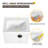 Brooke 24'' Single Bathroom Vanity with Ceramic Top, Wall Mounted Bathroom Vanity with Soft Close Door-1753100912