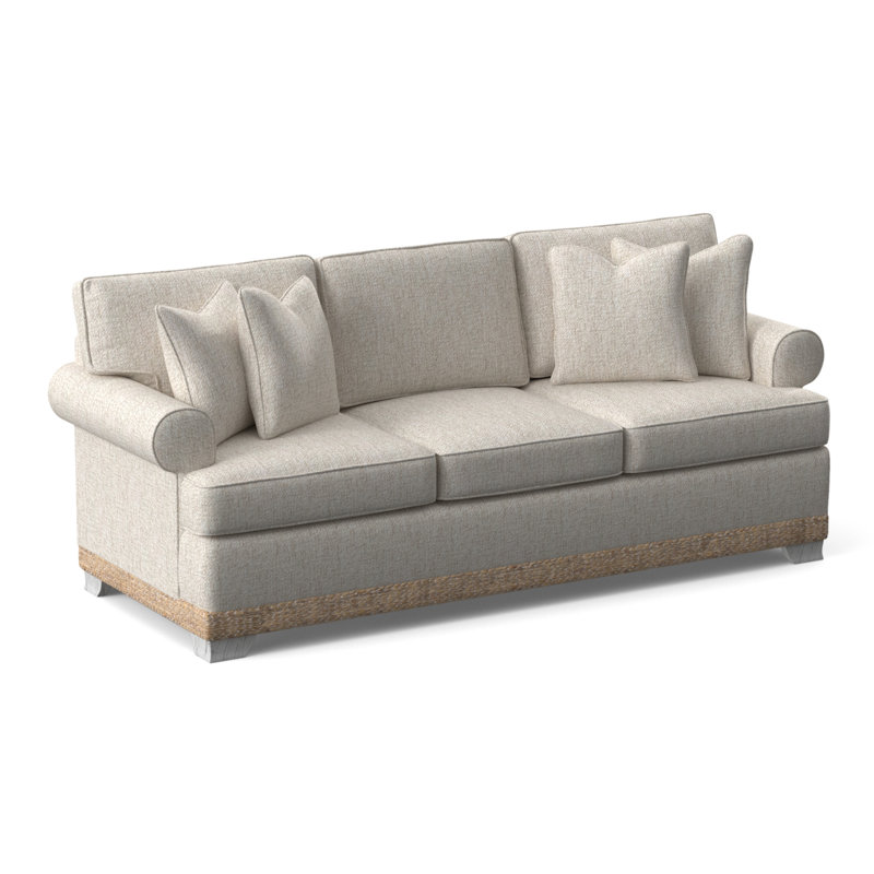 Fairwind 83" Sofa Bed with Reversible Cushions, Snow Crypton Performance; 0884-91, 5" Innerspring Mattress