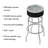 Swivel Upholstered Counter Stool with Steel Frame