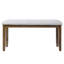 Ensemble de salle à manger extensible 6 pièces avec chaises et banc rembourrés Mack-2127279711