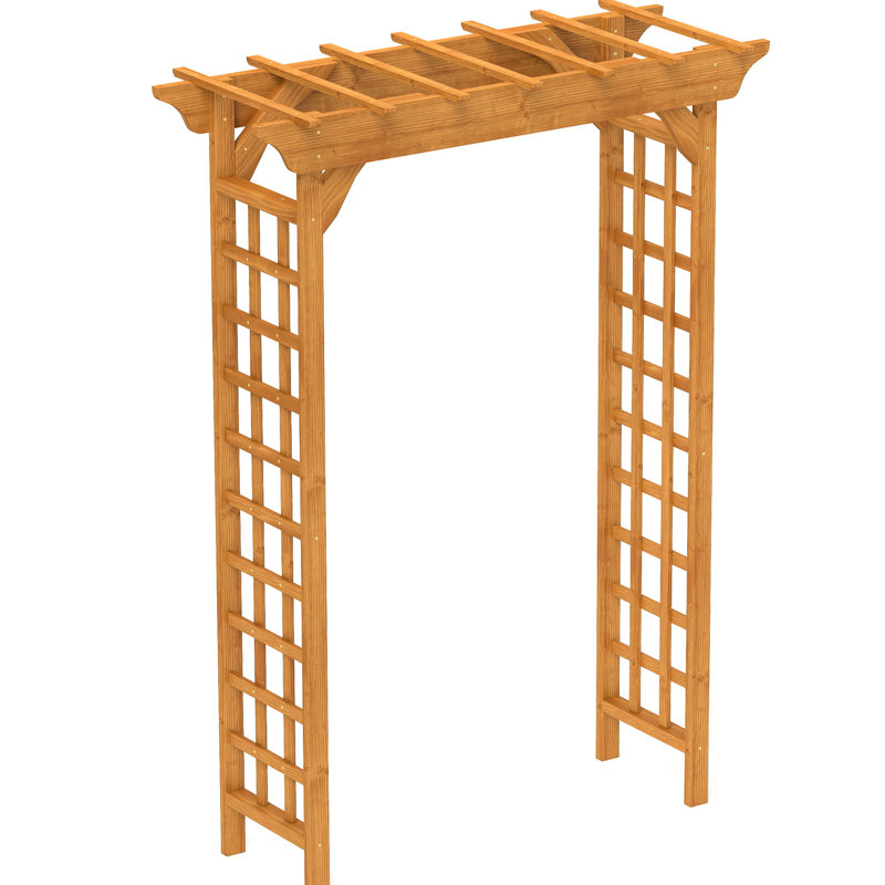 Événement brun chaud - construction de jardin en bois plante grimpante treillis en bois massif mariage croissance dans la cour