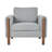 Elara Modern Oversized Upholstered Accent Chair with Curved Handrail and Wooden Legs-2106457577