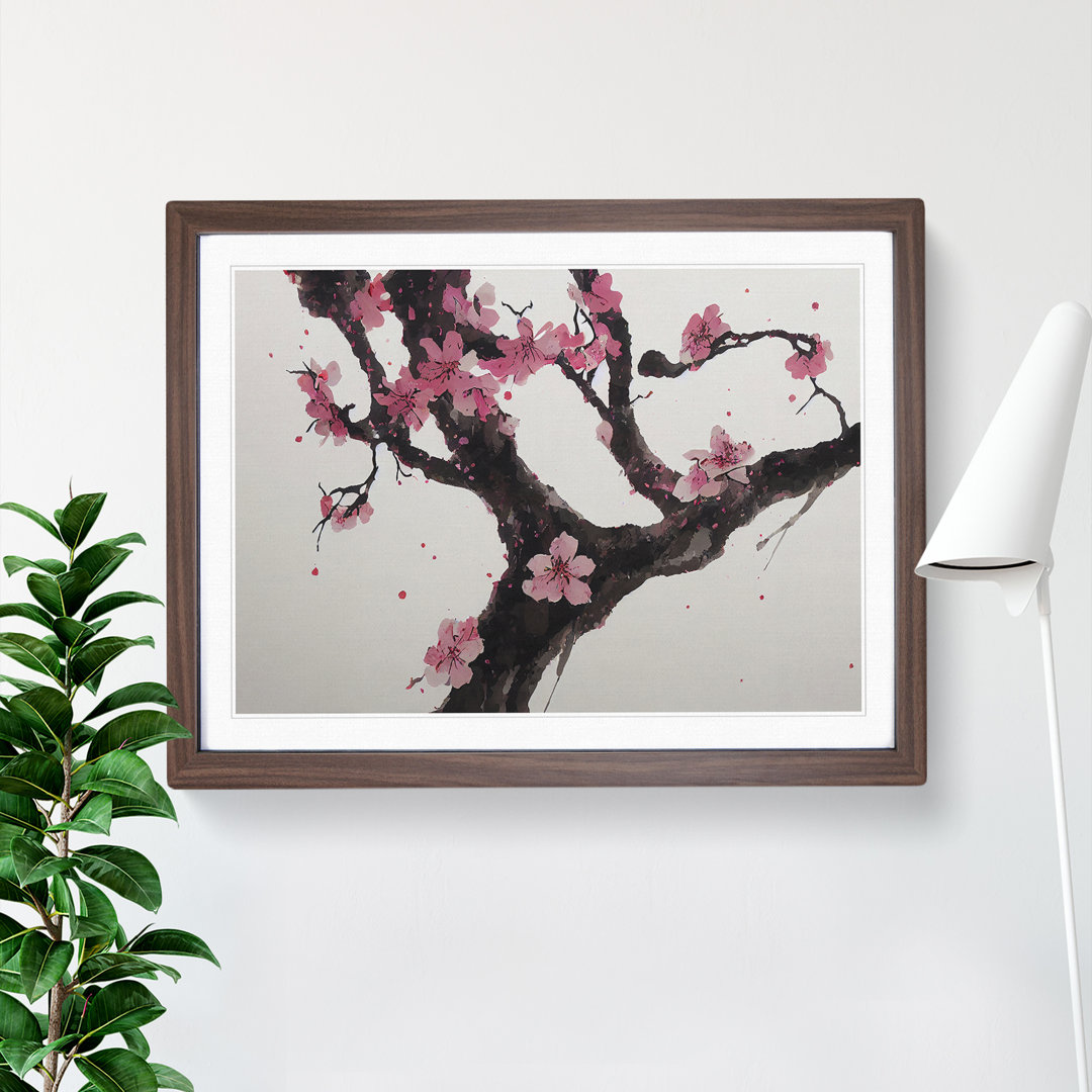 Seductive Cherry Blossom Tree Flowers - Single Picture Frame Painting