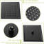 Système de double pomme de douche - noir mat 10 pouces avec pluie et portatif, 1,8 gal / min, acier inoxydable, fixation murale, caractéristiques avancées Installation et entretien faciles-125519126