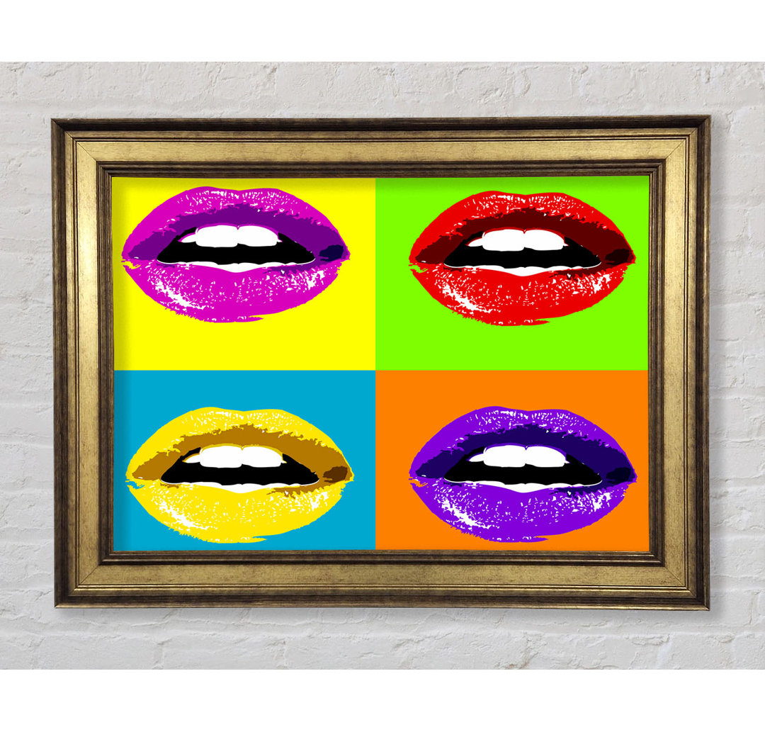 Lebendige Pop-Art-Lippen - Druck