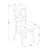 7 Piece Dining Room Table Set Consist of a Rectangle Wooden Table with Butterfly Leaf and 6 Kitchen Dining Chairs, 42x78 Inch, Buttermilk & Cherry-1053719335-995410617