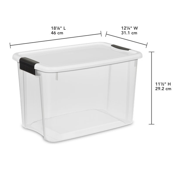 Sterilite Ultra Latch 30 qt Plastic Storage Tote Set & Reviews