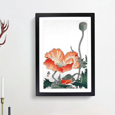 Poppy Flower by Ohara Koson - Picture Frame Painting Print