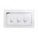 Crystal PG 13A DP Double Plug Socket With Switch White