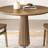 Walnut Round Solid Wood Dining table-1424075892