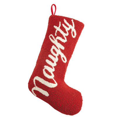 Naughty Hook Stocking