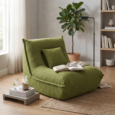 Bean Bag Chairs for Adults, Armless Lazy Sofa Bean Bag Floor Chair, Chair Comfy Lazy chair, Single Seat Sofa Couch, Floor Chair Reading Chair for Living Room Bedroom Dorm Office