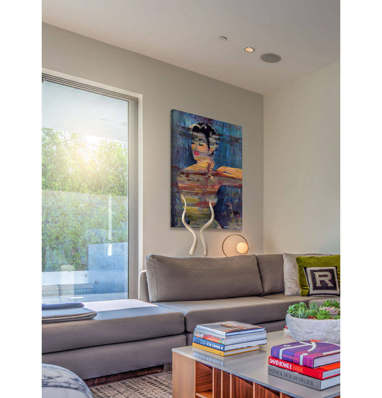 Bright Red Lips by Parvez Taj - Wrapped Canvas Painting, 76cm H x 51cm W