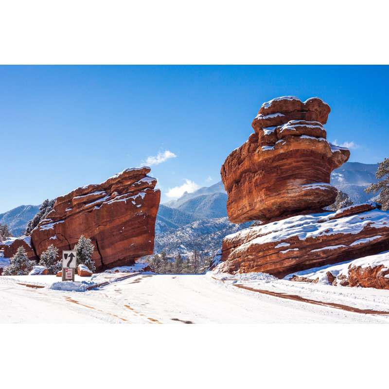 Garden Of The Gods Rock Formation by Holgs - Wrapped Canvas Print, 81cm H x 122cm W x 3.8cm D