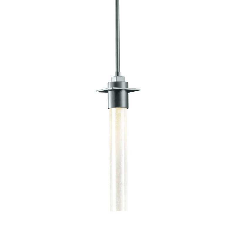 Airis 1-Light Single Cylinder Pendant, 19.5" - 64.5", Vintage Platinum