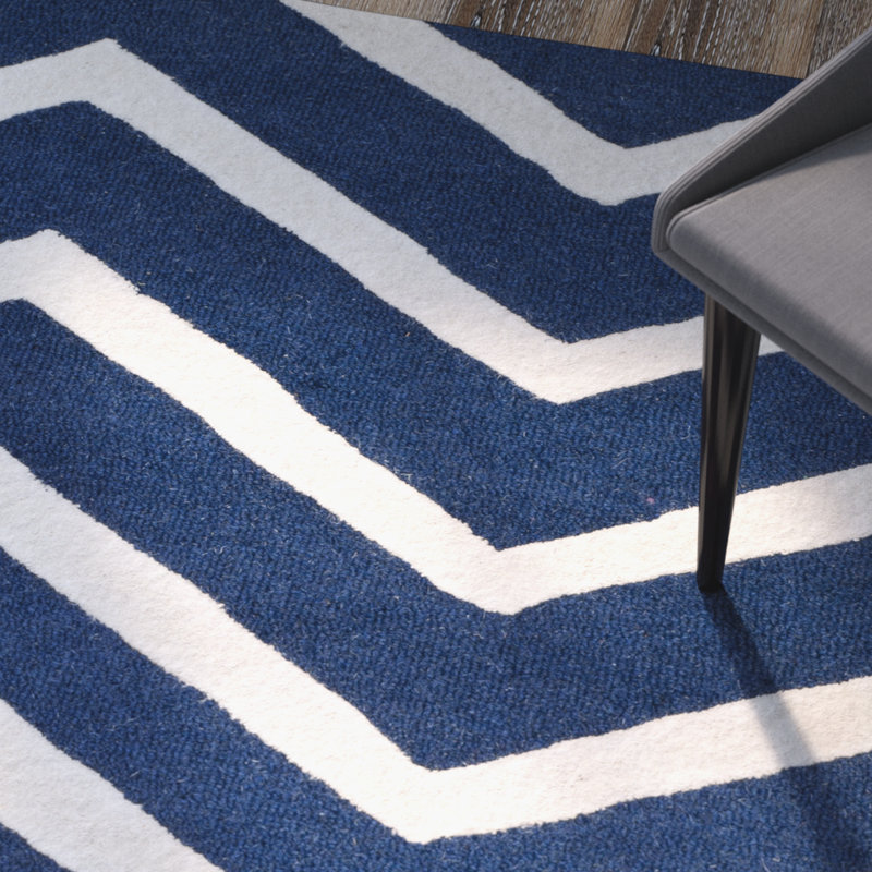 Tapis en laine touffeté à la main Sanyla, Rectangle 6 pi x 9 pi