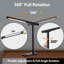 Lampe de table à DEL, lampe de table à intensité réglable à 360 ° avec 5 modes d'éclairage et port de charge USB, lampe de chevet à mémoire de forme pour bureau d'étude-708470442