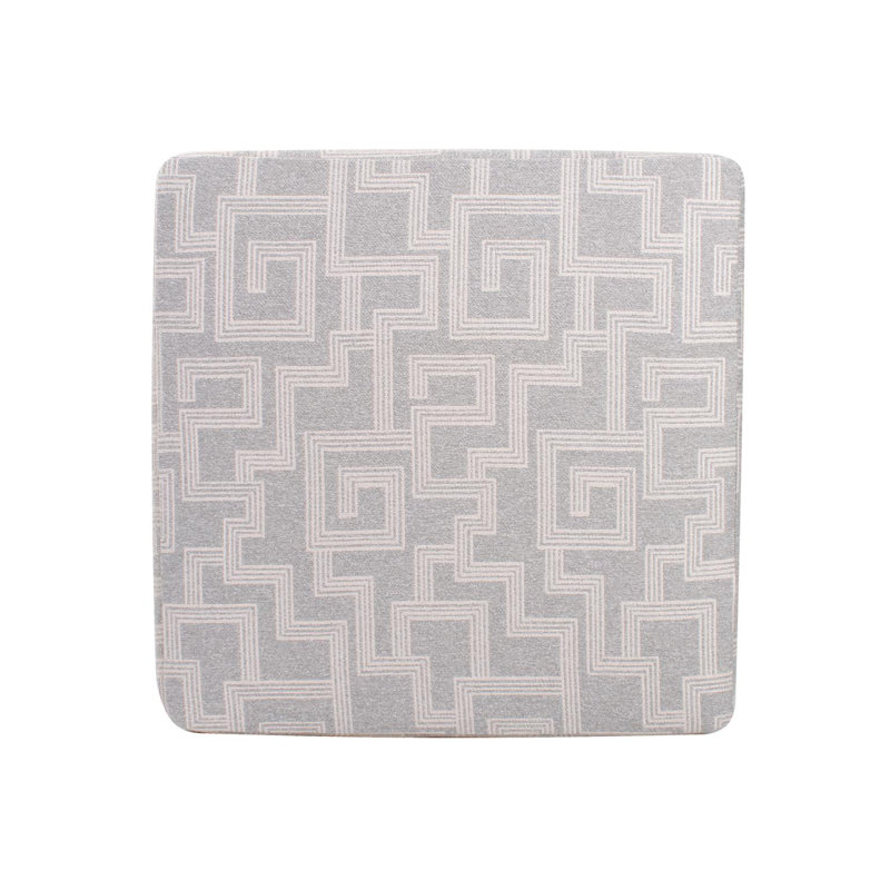 Indoor/Outdoor Universal Square Ottoman Syros Fog, Gray