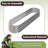 Aryanni Galvanized Raised Garden Bed - Planter Box with Open Bottom - Easy-to-Assemble Flower Bed