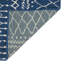 Tapis bleu rectangulaire en polypropylène 5 pi 3 po x 7 pi