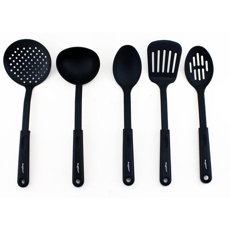 BergHOFF Black Nylon 5-Piece Kitchen Utensil Set