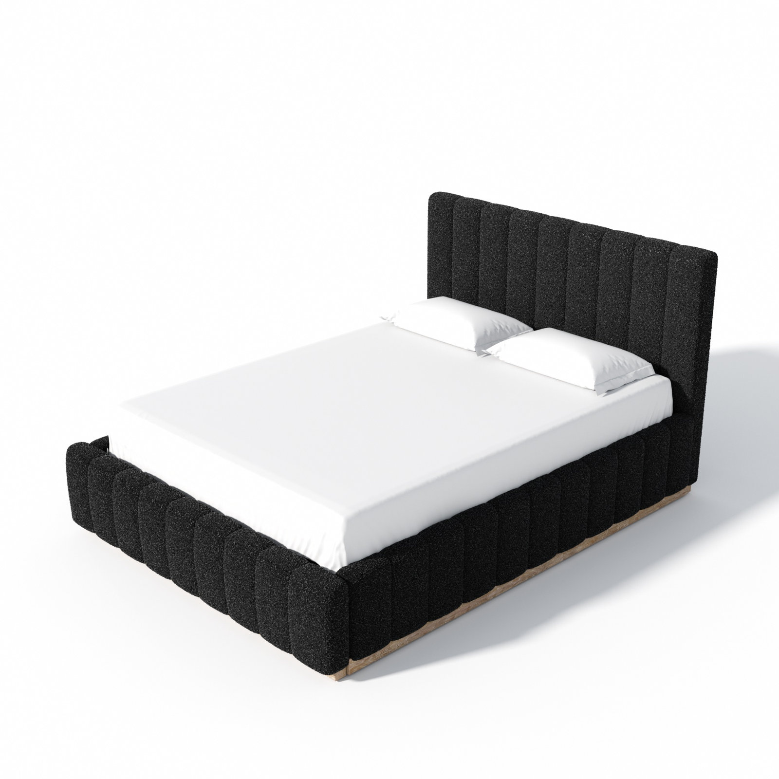 Braesyn Upholstered Bed, Black, Full / Double