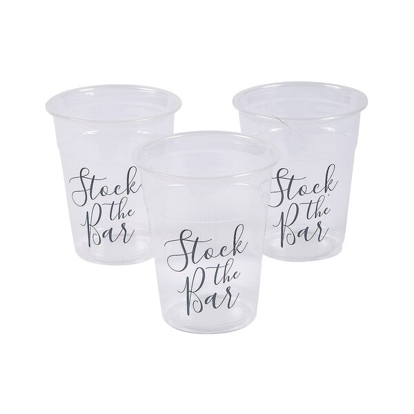 Oriental Trading Company Disposable Plastic Christmas Cups for 50 Guests