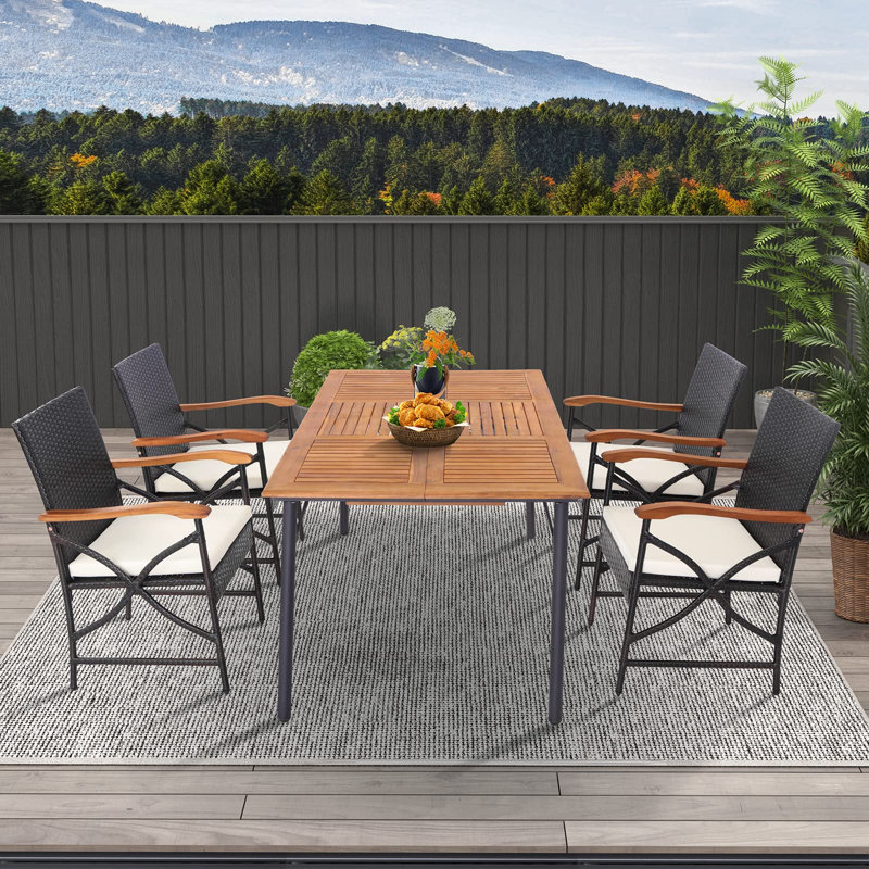 Buncombe Patio Dining Armchair with Cushion