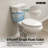 21'' Extra Tall Toilet Comfortable SeatHeight 1.28 GPF Elongated Floor Mounted Two-Piece Toilet (Seat Included)-101884384
