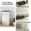 Armoire à poubelle inclinable 10 gallons Woodgrain