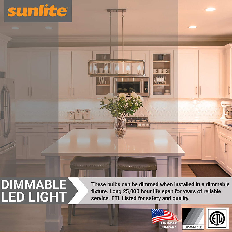 7 Watt (75 Watt Equivalent), B11 LED, Dimmable Light Bulb, Warm White (2700K) E11/Mini Candelabra Base, 2700