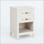 Table de chevet en rotin - table de chevet Boho avec 2 tiroirs et tablette