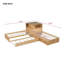 Lit plateforme simple en L avec armoires de rangement-128986418