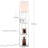 Maxwell 63 in. 3-Shelf USB-Charging LED Floor Lamp with Fabric Square Shade-628019179-628019178