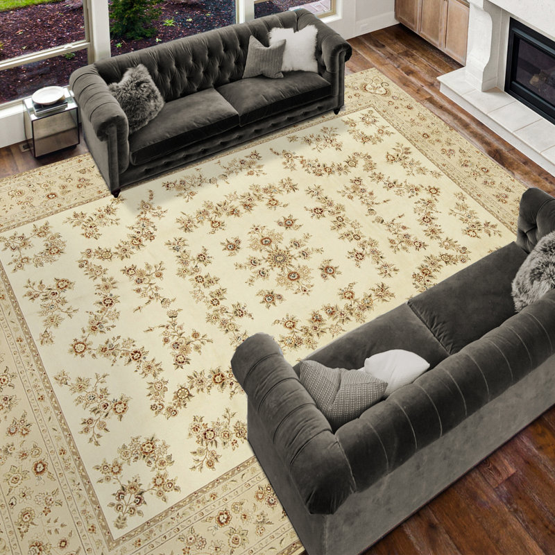 Tapis rectangulaire noué à la main