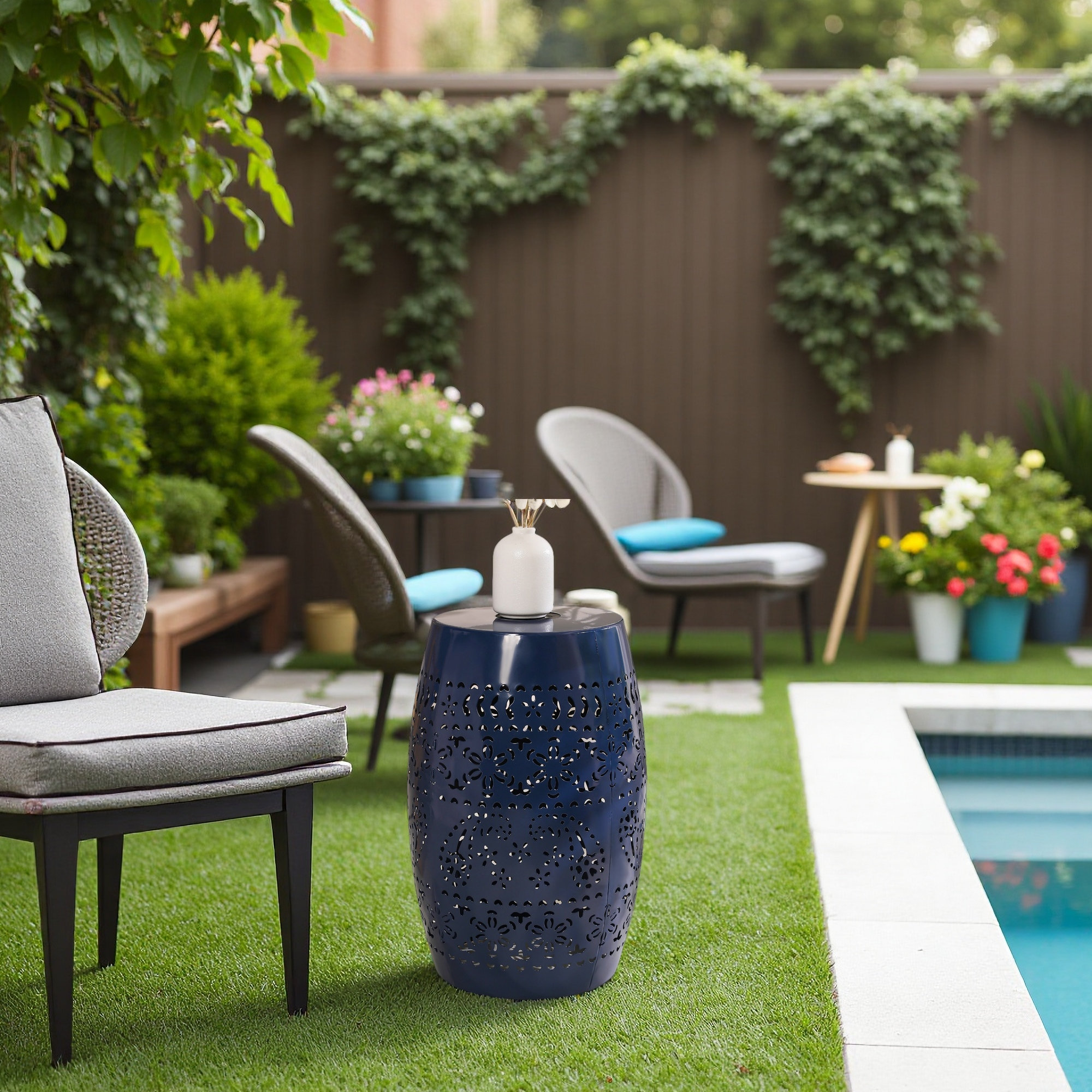 Bungalow Rose Solar Side Table With Built-In Solar Battery,Stunning ...