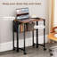 HOMCOM Folding Desk with Storage Shelf and Bag 63 cm Rustic Brown-1473814157-1473814154
