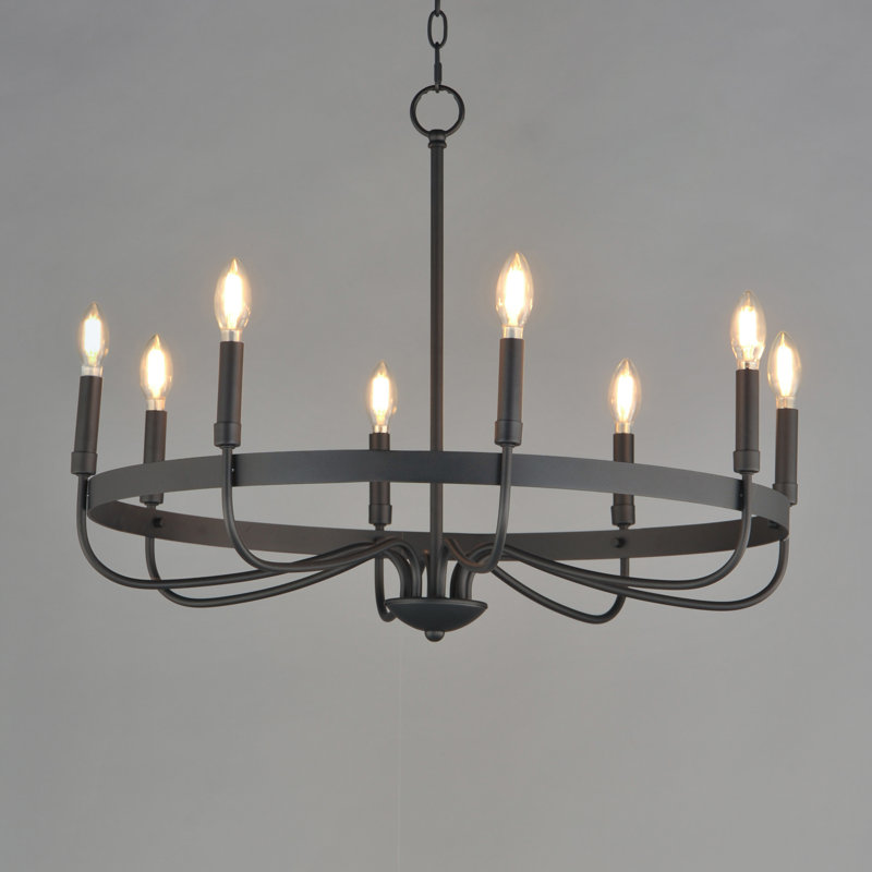Frankie-Single-Tier Chandelier, Black