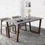 Sal Rectangular with Solid Wood Base Dining Table