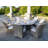Natascha 8 - Person Wicker Patio Dining Set with Round Table , Cushions Included-70106014