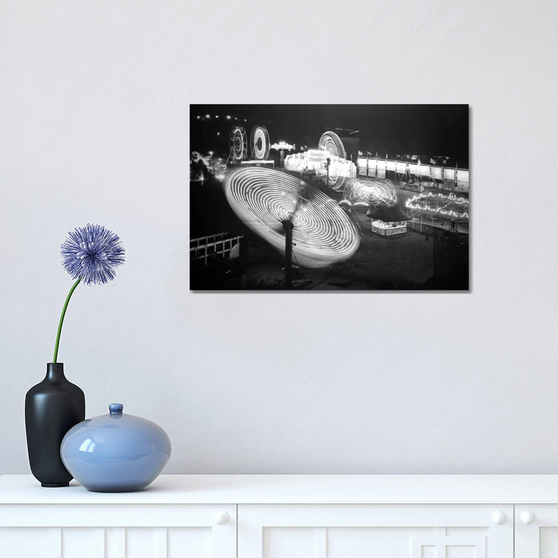 Nebraska State Fair Rides 1 Piece Wrapped Canvas Wall Art, 30.48 cm H x 45.72 cm W