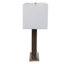 Lampe ajourée en marbre 22 tons 17 "2 tons, blanc / beige