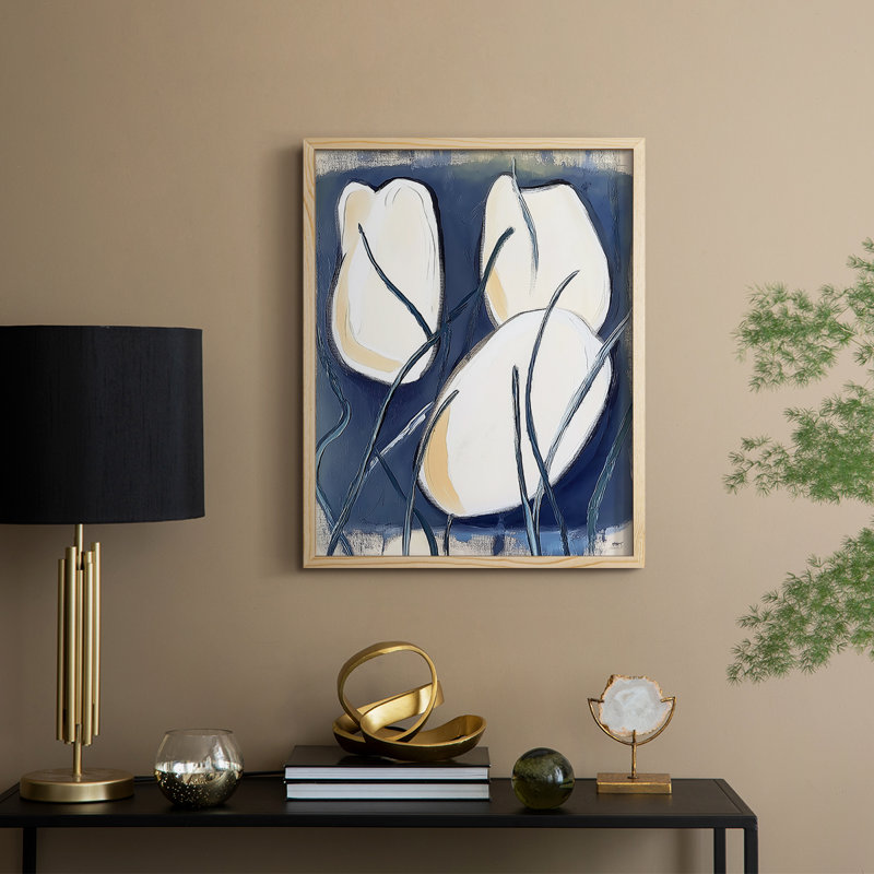 Reproduction encadrée FLORAL Series DCCIX - bois massif, H 30 po x l 24 po