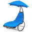 Chaise longue suspendue Jean-Mary avec support-1277143321