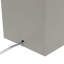 Lampe de table en cuir 21 po avec abat-jour rectangulaire en lin blanc-81096621-105865462-105848919