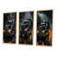 «Midnight Cruiser Semi Truck», 3 pièces sur toile-1729267130-1729267131