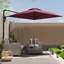 Parasol de patio en porte-à-faux avec auvent rotatif à 180 °-1634552784