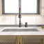 Robinet de cuisine rétractable à poignée simple avec accessoires-63807145